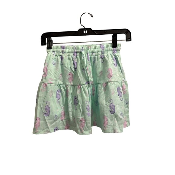 Bailey Lane Girls Tiered Skirt W/ Purple & Pink Sea Creature Print Size M 8-10 - Picture 1 of 10